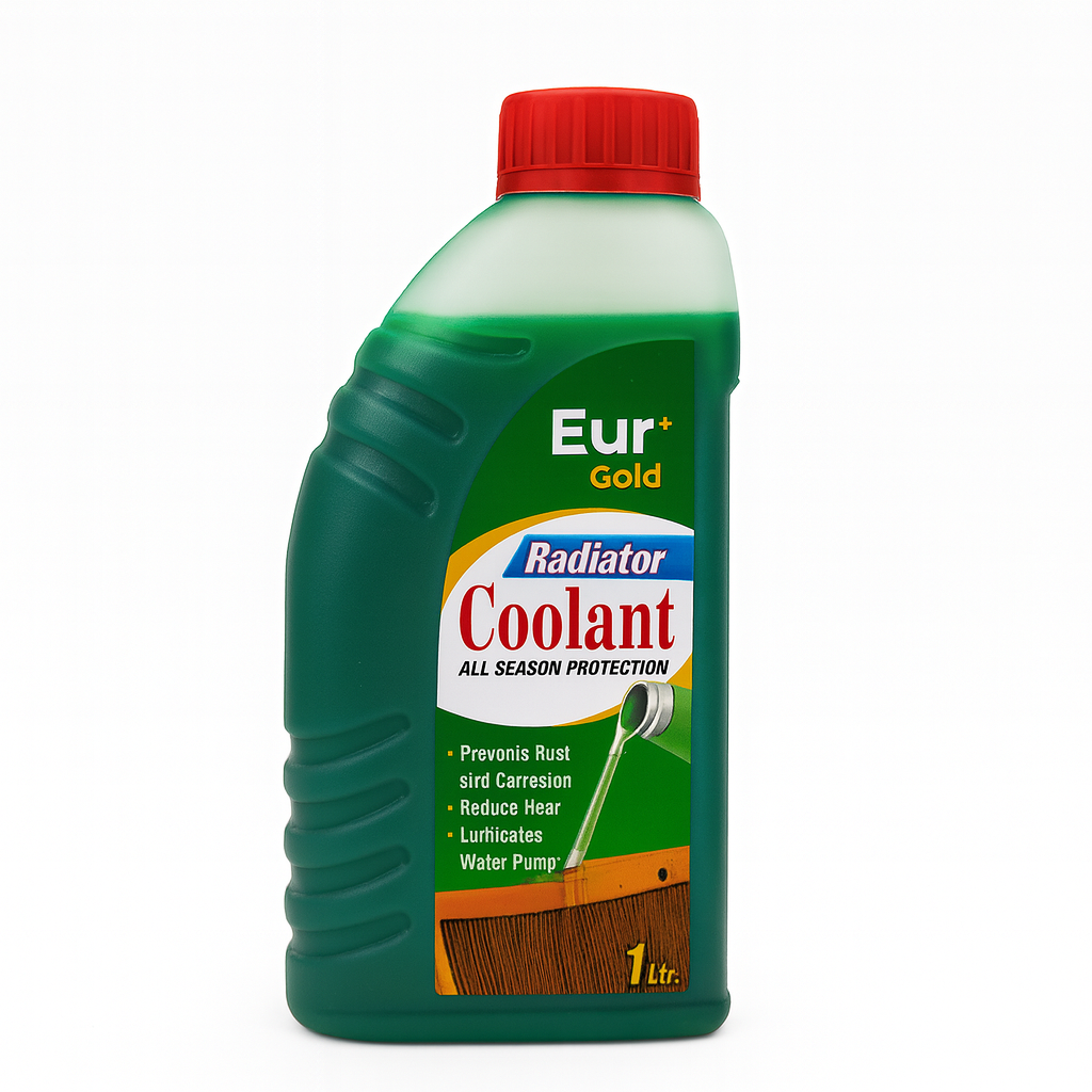 EUR Gold Radiator Coolant 1 Ltr  Long Life Antifreeze and Engine Coolant for Optimal Temperature Control