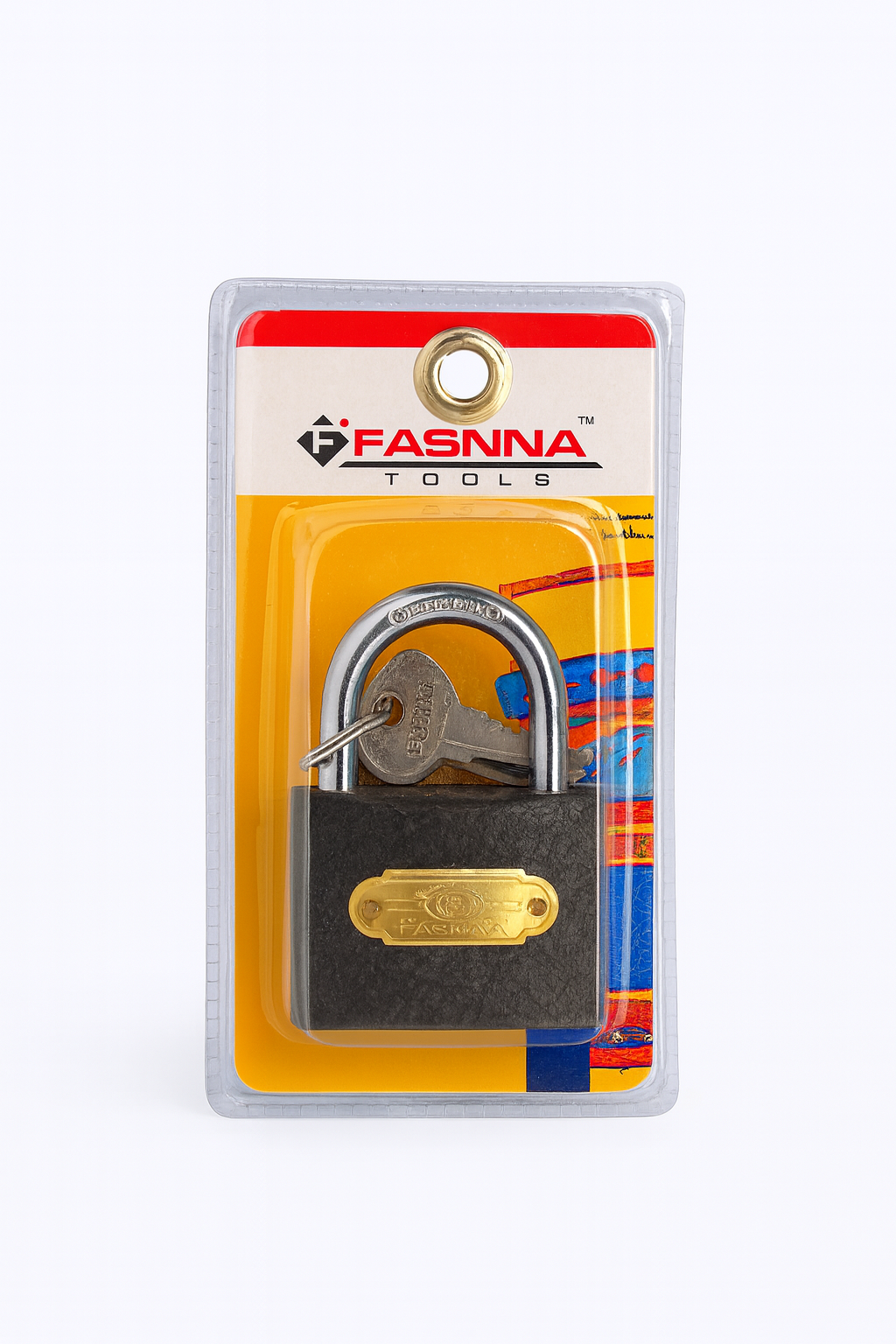 Fasnaa Lockpad 63MM  Heavy Duty Brass Lock for Secure Protection