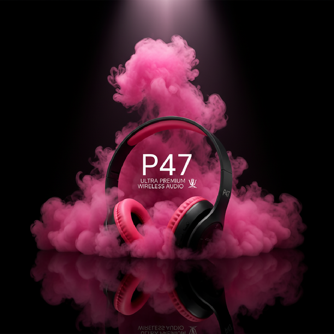P47 Wireless Bluetooth Headphones Pink