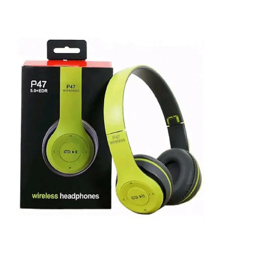P47 Wireless Bluetooth Headphones Deep Bass Premium Sound random color