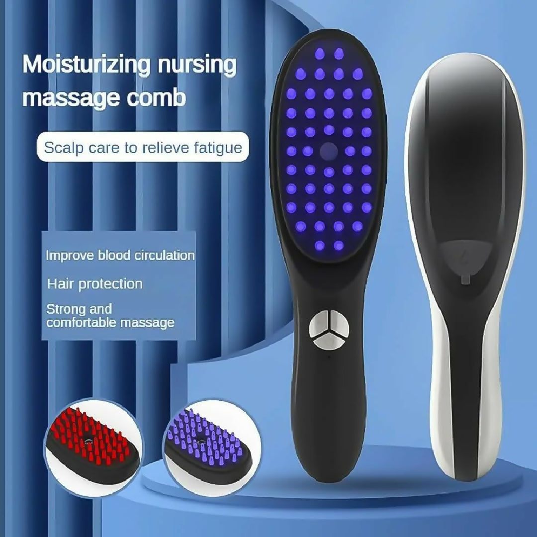 Steam Hair Comb 3D Massager for Head Ultrasonic Vibration Atomization Electric Massage Steam Hair Brush