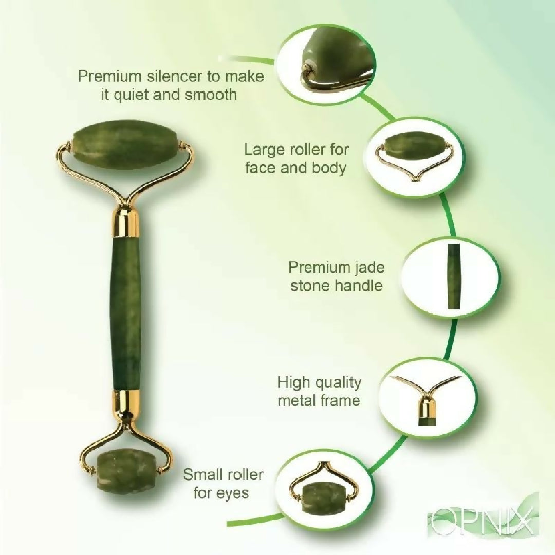 Jade Roller And Gua Sha Stone Anti Aging Natural Stone Jade Roller For Face Facial Beauty Massager Skin Face Roller Beauty Tools For Skin Care
