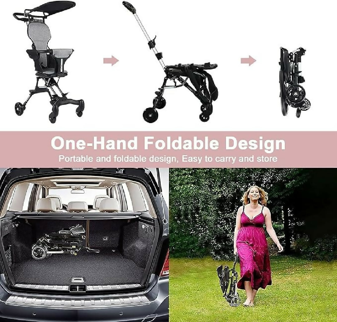 Luxury Baby Tricycle Stroller with Sunshade 3 in 1