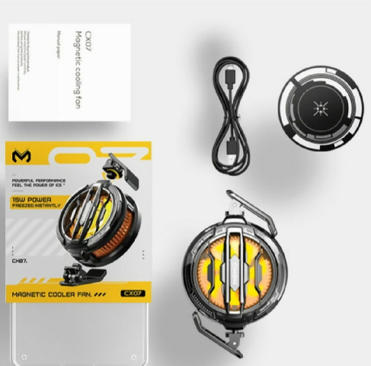 MEMO CX07 Mobile Phone Cooling Fan Magnetic Clip 2 in 1 Gaming Cooler