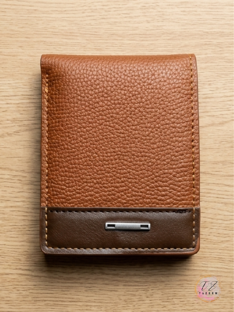Leather Brown And Black Wallet