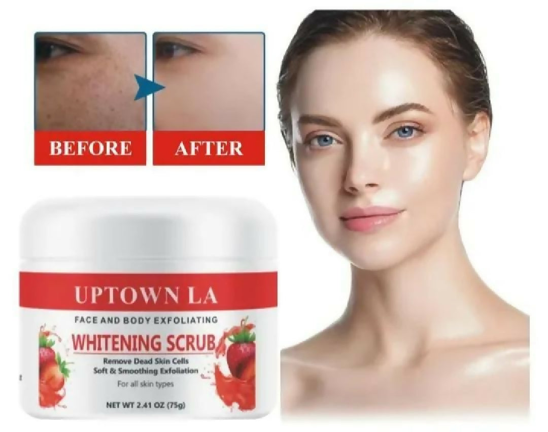 Uptown LA Whitening Scrub Deep Cleansing Brightening Exfoliating Care For Soft Glowing Skin
