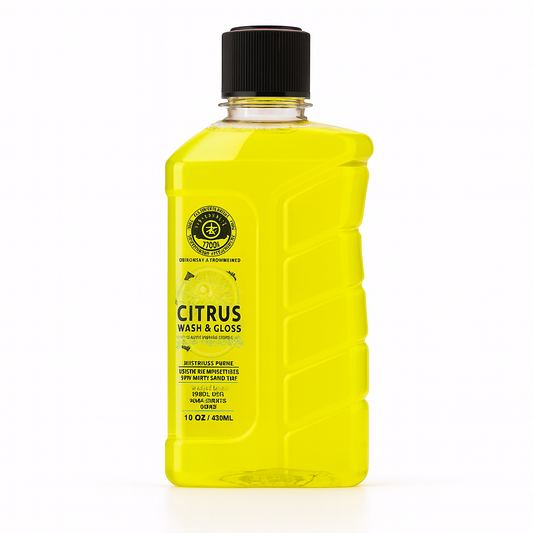 Three Guys Citrus Wash and Gloss 450ML  Premium Car Shampoo with Wax Protection and Fresh Citrus Scent