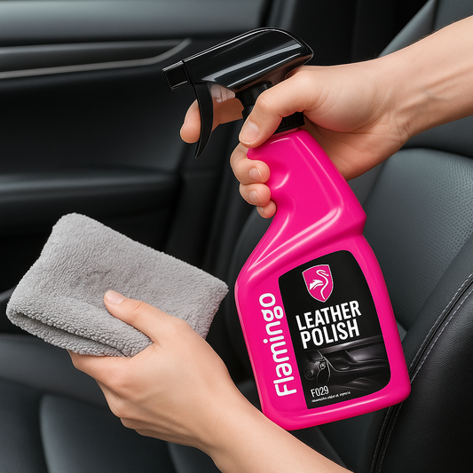 Flamingo Leather Polish F029 500ML   Premium Leather Cleaner and Conditioner
