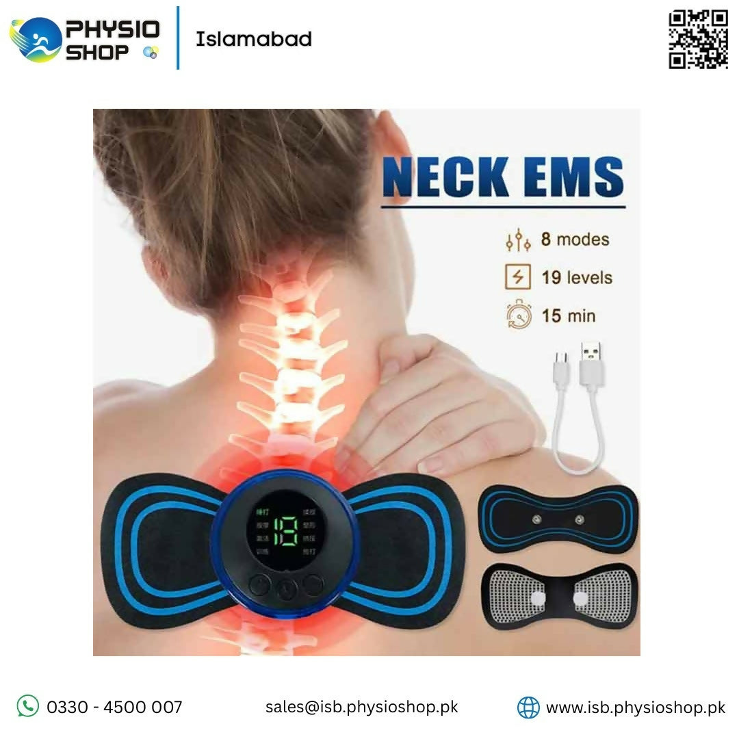 EMS Mini Portable Electric Neck Back and Body Pain Relief Massager