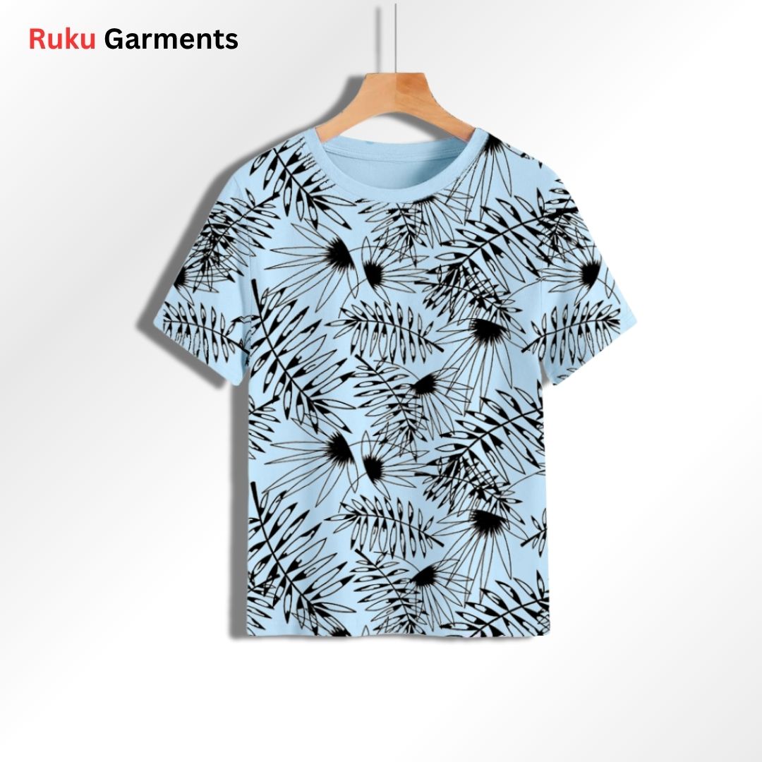 Short Sleeves All Over Printed Cotton Tees | Unisex