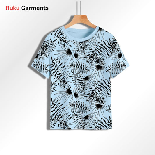 Short Sleeves All Over Printed Cotton Tees | Unisex