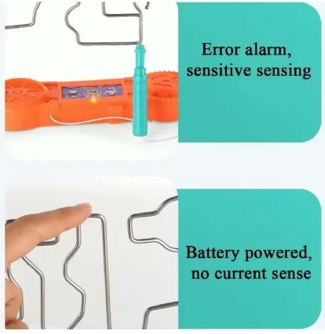 Concentration Toy (Random Color) Bump-Maze-Montessori-Toy-Electric-Wire-Maze-Roller-Game-Touch-Maze-Puzzle-Toy-Collision-Game-Education-Concentration-Toy-Random-Color