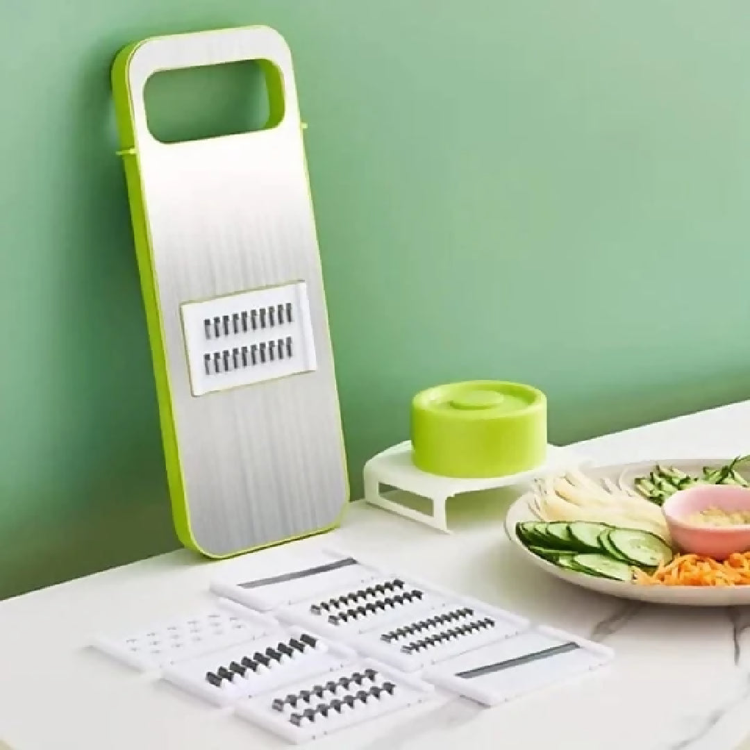 5in1 Vegetable Cutter - Multifunctional Stainless Steel Vegetable Cutter - Slicer - Kitchen Tool - 12 Inch