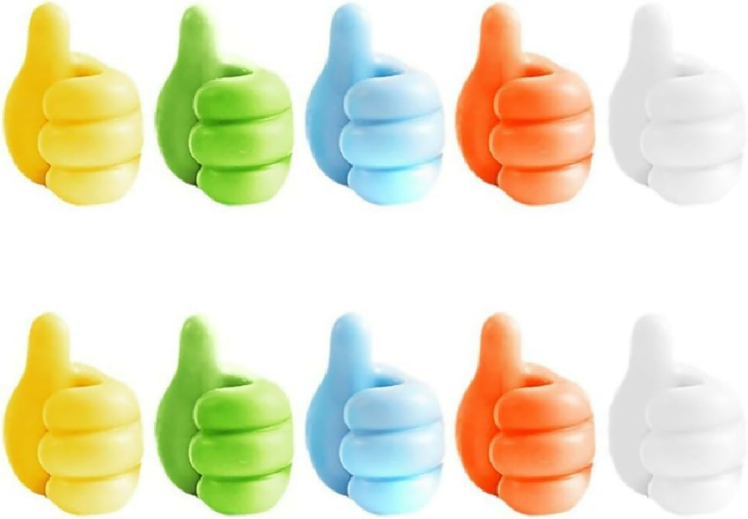 10 Pcs Silicone Thumb Wall Hook