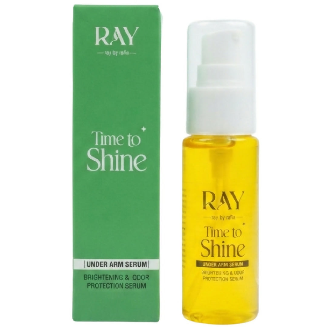 Ray Time To Shine Underarm Serum Brightening Underarm Serum with Niacinamide Alpha Arbutin Hyaluronic Acid Lightweight Daily Care 30ml