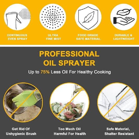 Cooking Oil Spray Bottle Barbecue Spray Bottle Anti leakage Oil Durable Pot