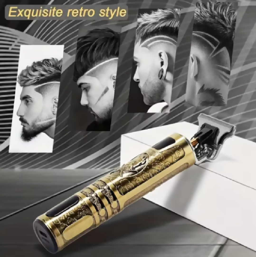 T9 Trimmer - Vintage T9 Gold Hair Trimmer - Premium Body Dragon Shape T9 Hair Trimmer