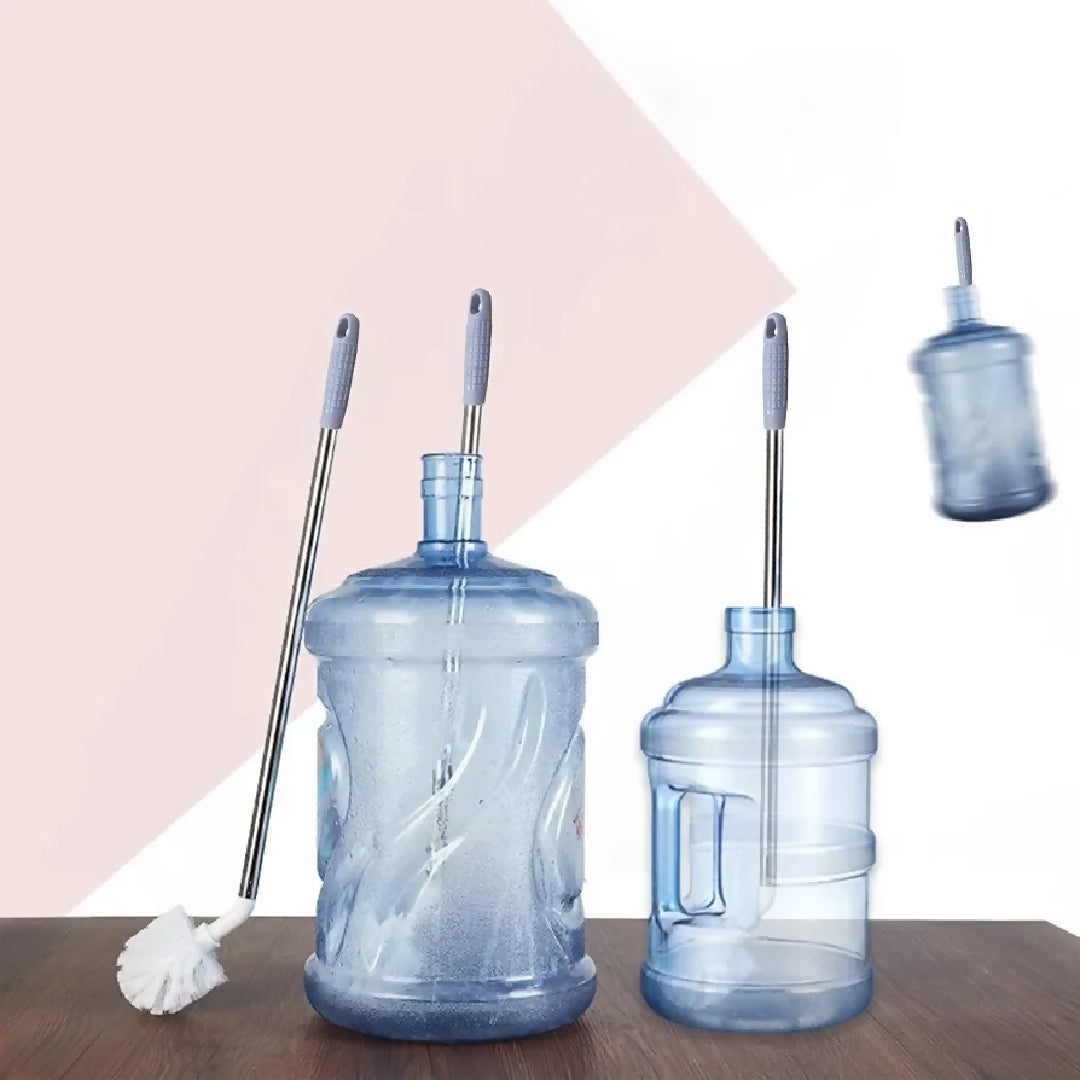 Bottle Brush for 19L Jug 11 and 19L Water Bottle Cleaning Brush Long Handle Bucket Brush 64cm Curved Cleaning Brushes with Stainless Steel Handle for Large