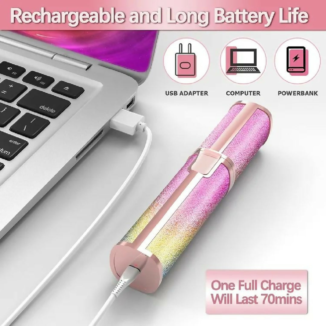 2in1 Electric Eyebrow Trimmer and Shaver Rechargeable Hair Remover for All Parts Use in Pen Flawless Hair Remover Rechargeable Painless Precision Eyebrow Trimmer and Eyebrow Razor Tool with LED Light