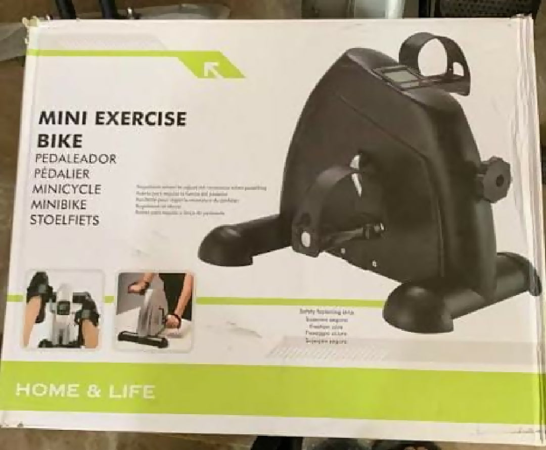 Portable Mini Cycle Bike Exercise Cycle With Digital Meter Compact Fitness Machine For Home Office And Travel