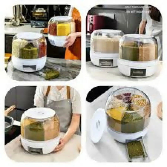 5kg Revolving 6in1 Cereal Dispenser In Stock Best Product For Kitchen Masalas