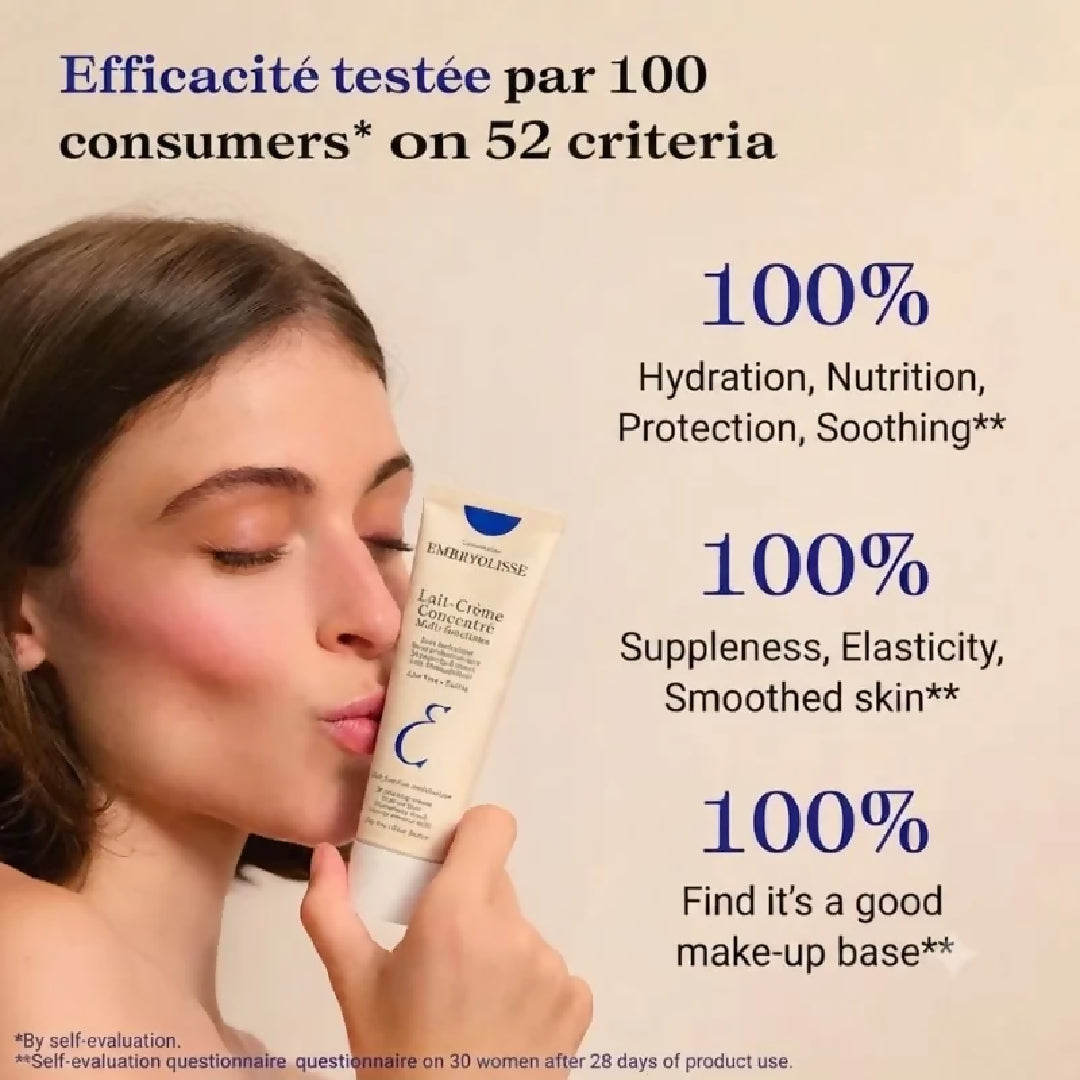 Embryolisse Lait Crème Concentré Multi Function Moisturizing Cream 6 in 1 Hydrating Nourishing Cream Makeup Base Cleanser Face Mask For All Skin Types