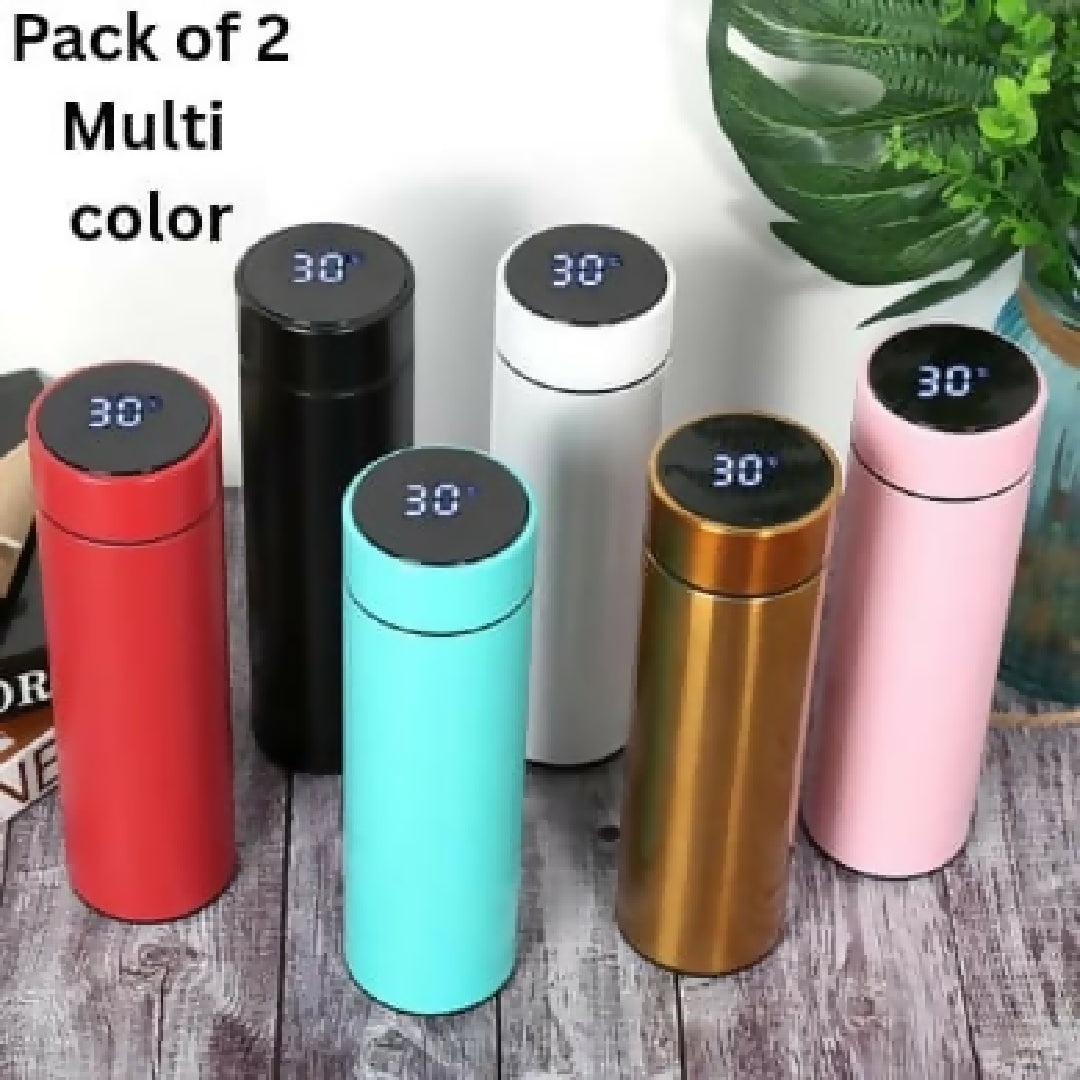 Temperature Water Bottle LED Temperature Display Hot Cold Vacuum Flasks stainless Steel Thermos LED 500ML Smart Thermos