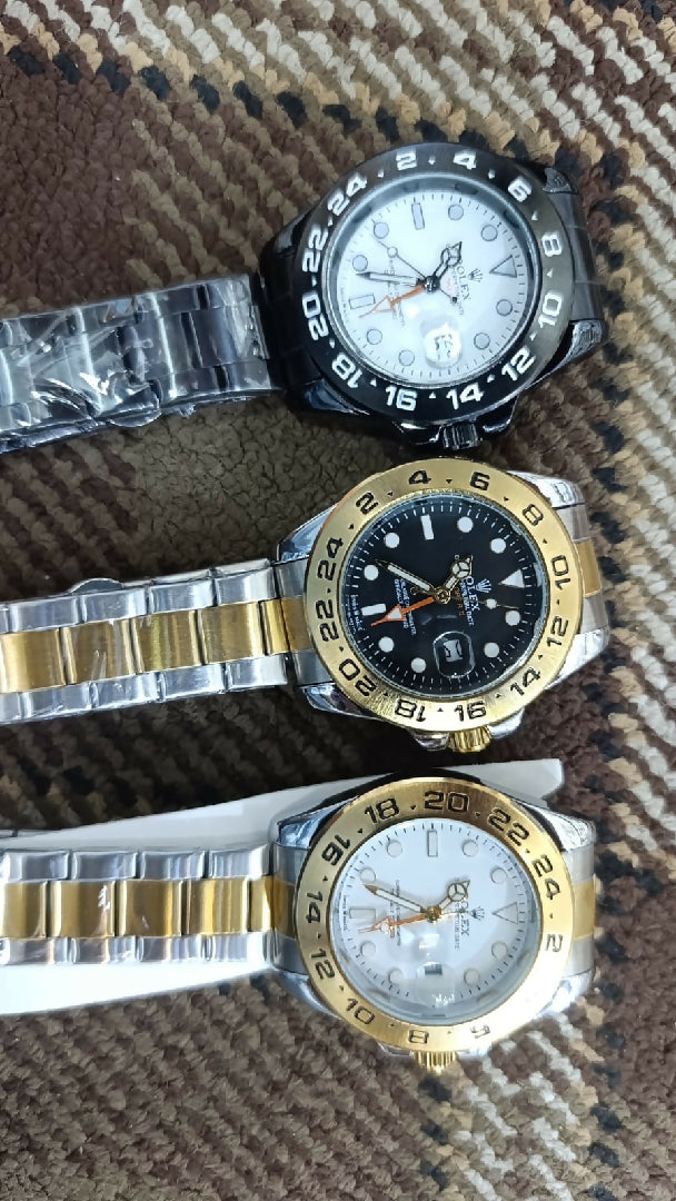 TCARTO Premium Black Skeleton Watch