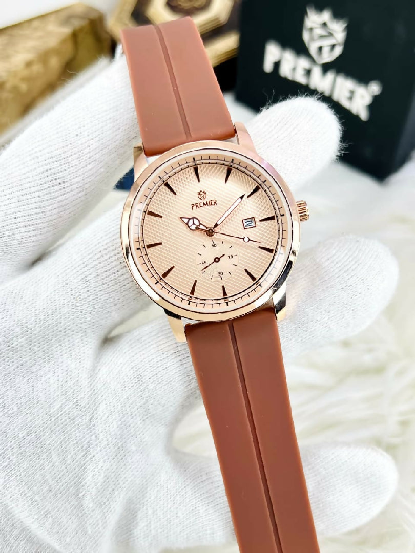 Premier Classic Dial Executive Silicone Watch