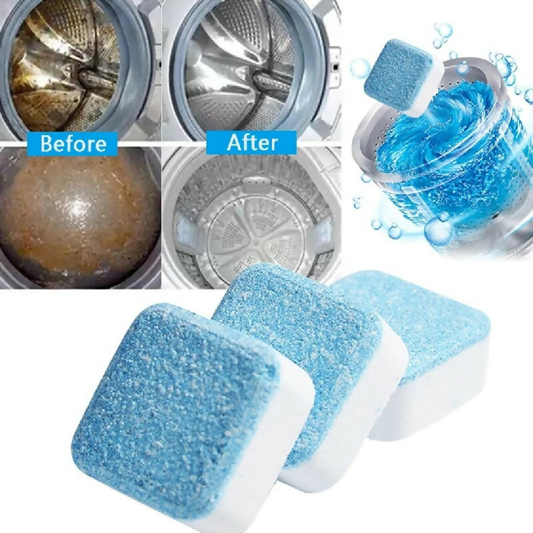Tab Washing Machine Cleaner - Effervescent Detergent Tablets Deep Clean for Washer - Pipes Keeps Machine Fresh