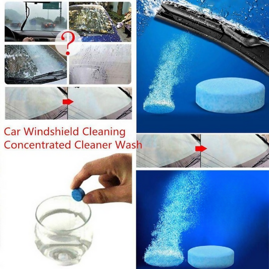Car Windshield Washer Fluid Concentrate Tablets Solid Effervescent Wiper Cleaning Tablets 20 Tablets