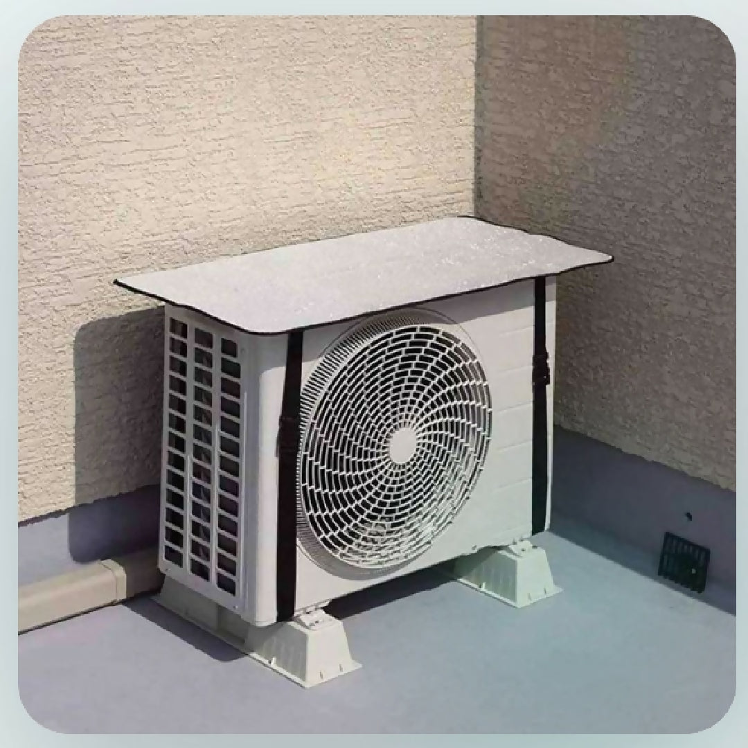 Waterproof Heat resistant Aluminum Foil AC Outdoor Unit Cover Pack of 2