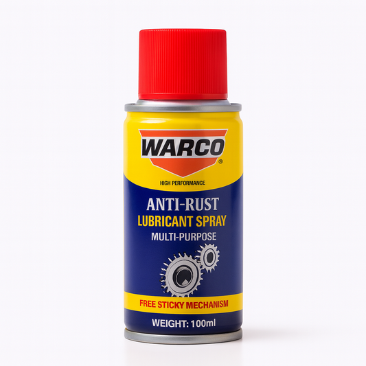 WARCO Anti Rust Lubricant Spray 100ML Penetrating Oil   Multi Purpose Rust Remover