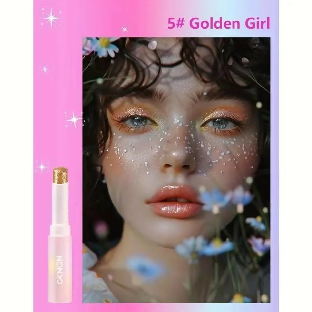 2 In 1 Jelly Shiny Shimmering Eyeshadow Stick - Long Lasting Glow Makeup Stick