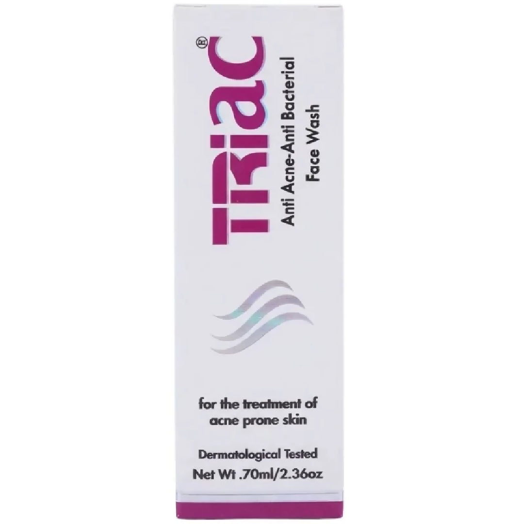 Triac Advanced Anti Acne Face Wash Deep Cleansing Facial Wash for Acne Prone Skin 70ml