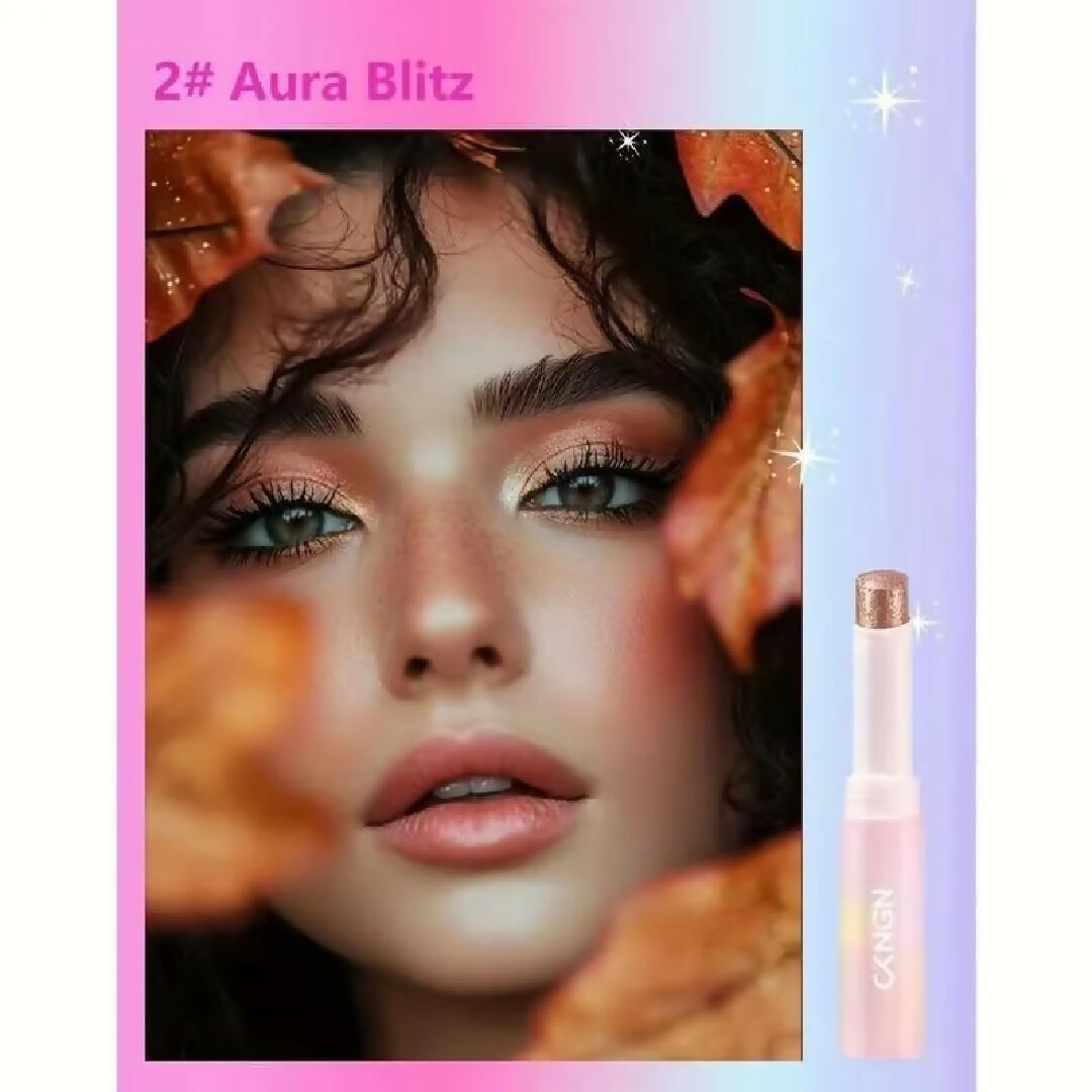 2 In 1 Jelly Shiny Shimmering Eyeshadow Stick - Long Lasting Glow Makeup Stick