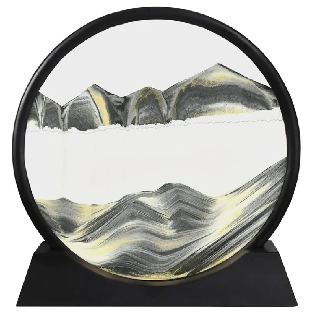 3d Moving Sandscapes Frame - Moving Sand Lamp Frame 7-Inch - Random Color