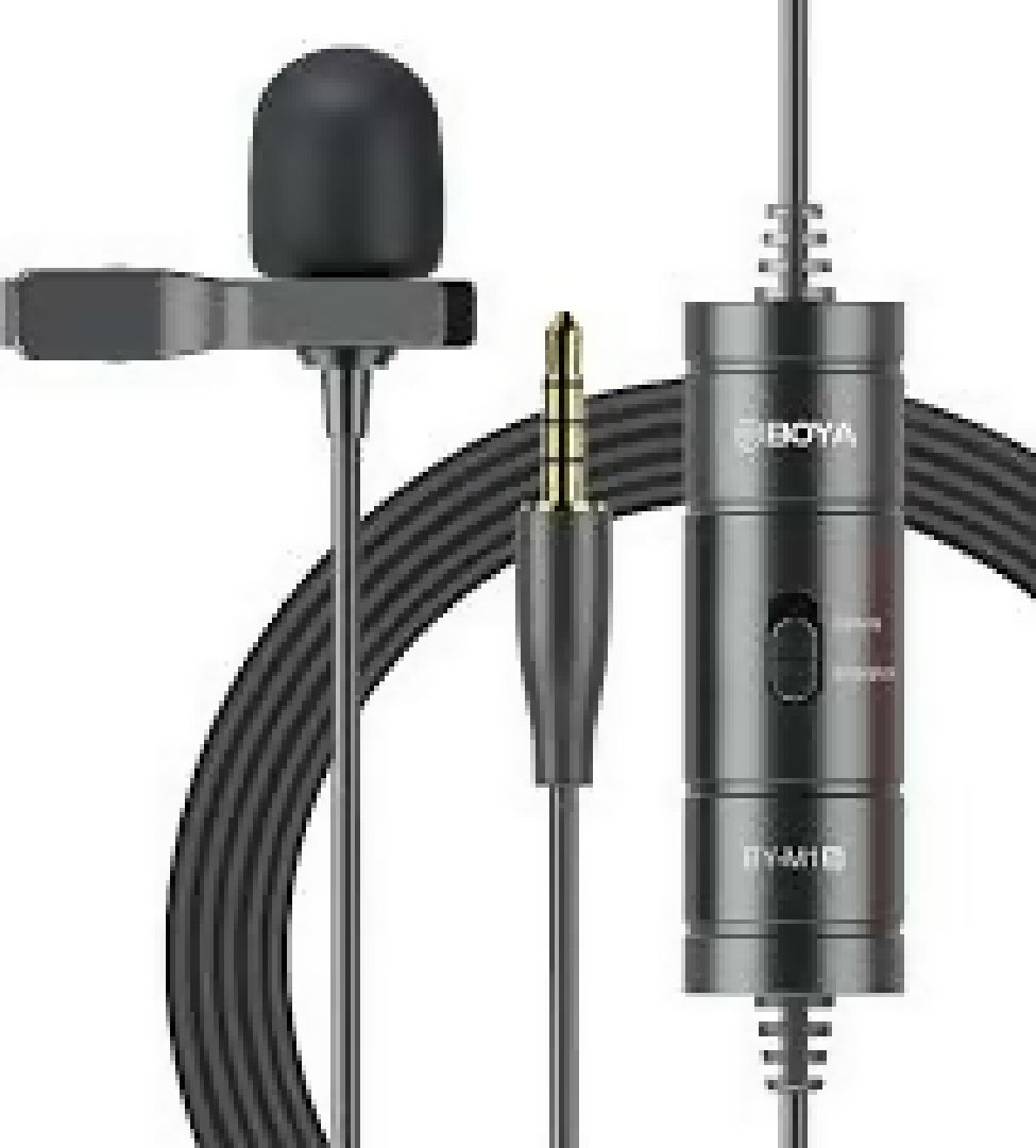 Boya BY M1 Professional Lavalier Lapel Microphone 35mm Clip On Mic For Android Smartphone DSLR Camera PC Audio Video Recording