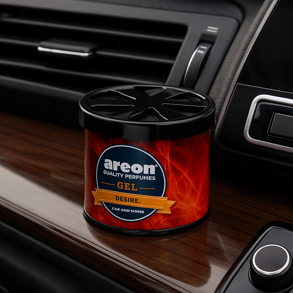 Areon Quality Perfume Gel Desire 80g  Long Lasting Car and Home Air Freshener with Elegant Sensual Fragrance
