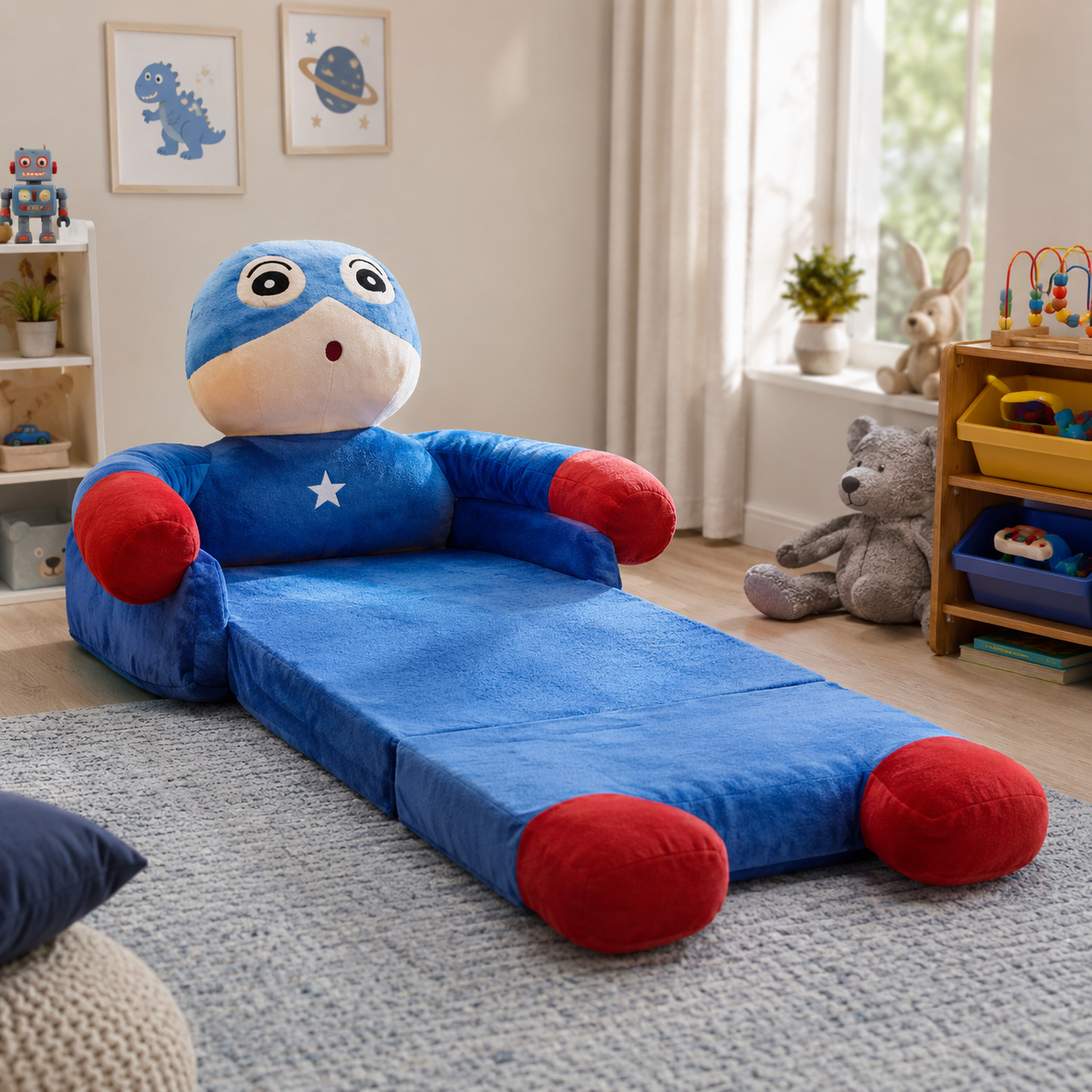 Three-Step Spider Man Sofa Come Bed BT167 1 Piece