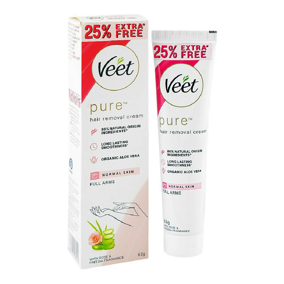 Veet Silky Fresh Hair Removal Cream for Normal Skin with Moisturising Lotus Flower Extract 63gm
