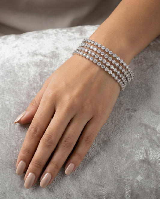Zircon Celestial Sparkle Bangle Set
