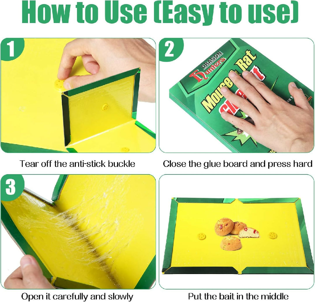 Sticky Mouse Board Efficient Strong Big Rat Paste Household Mousetrap Rat Poison Rat Glue Boards Clip