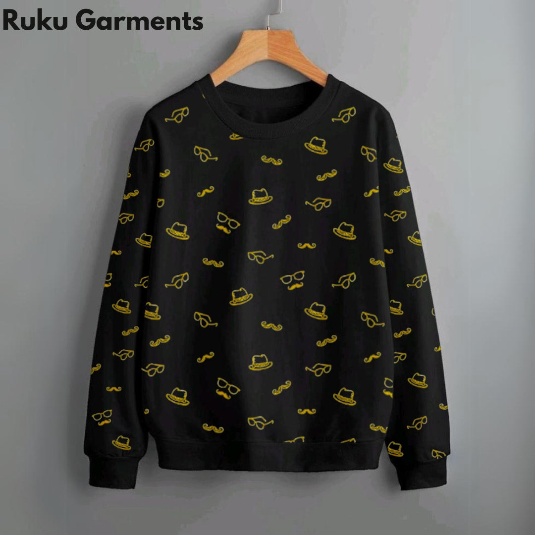 Sweatshirts Jersey With All Over Printed for Men and Women - Ruku Garments