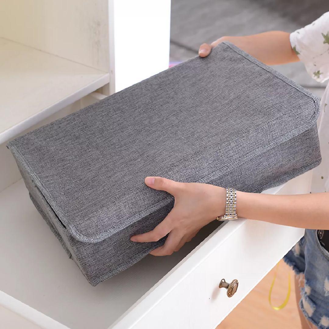 Socks Organizer - Drawer Organizer Divider Underwear Organizer - 24 Cell Collapsible Closet Cabinet