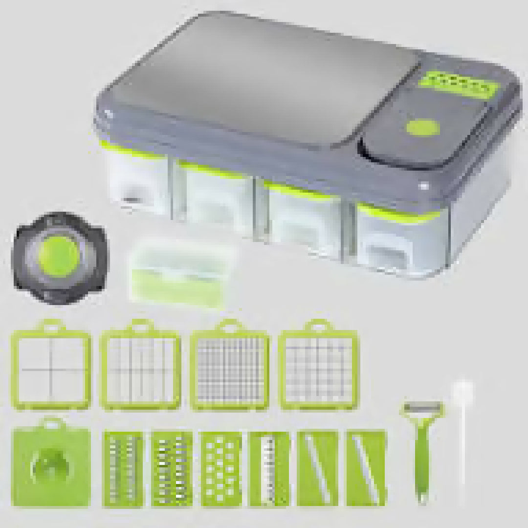 Multifunctional Vegetable Chopper with Container And Cutting Board Suitable for Chopping