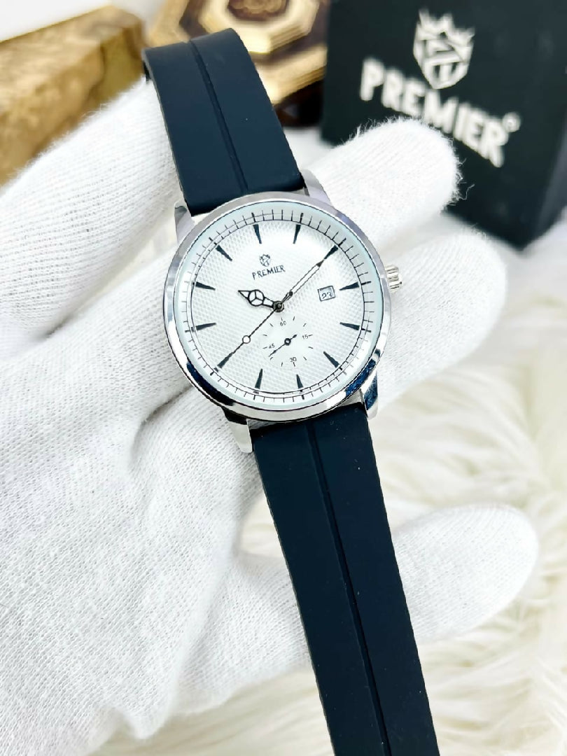 Premier Classic Dial Executive Silicone Watch