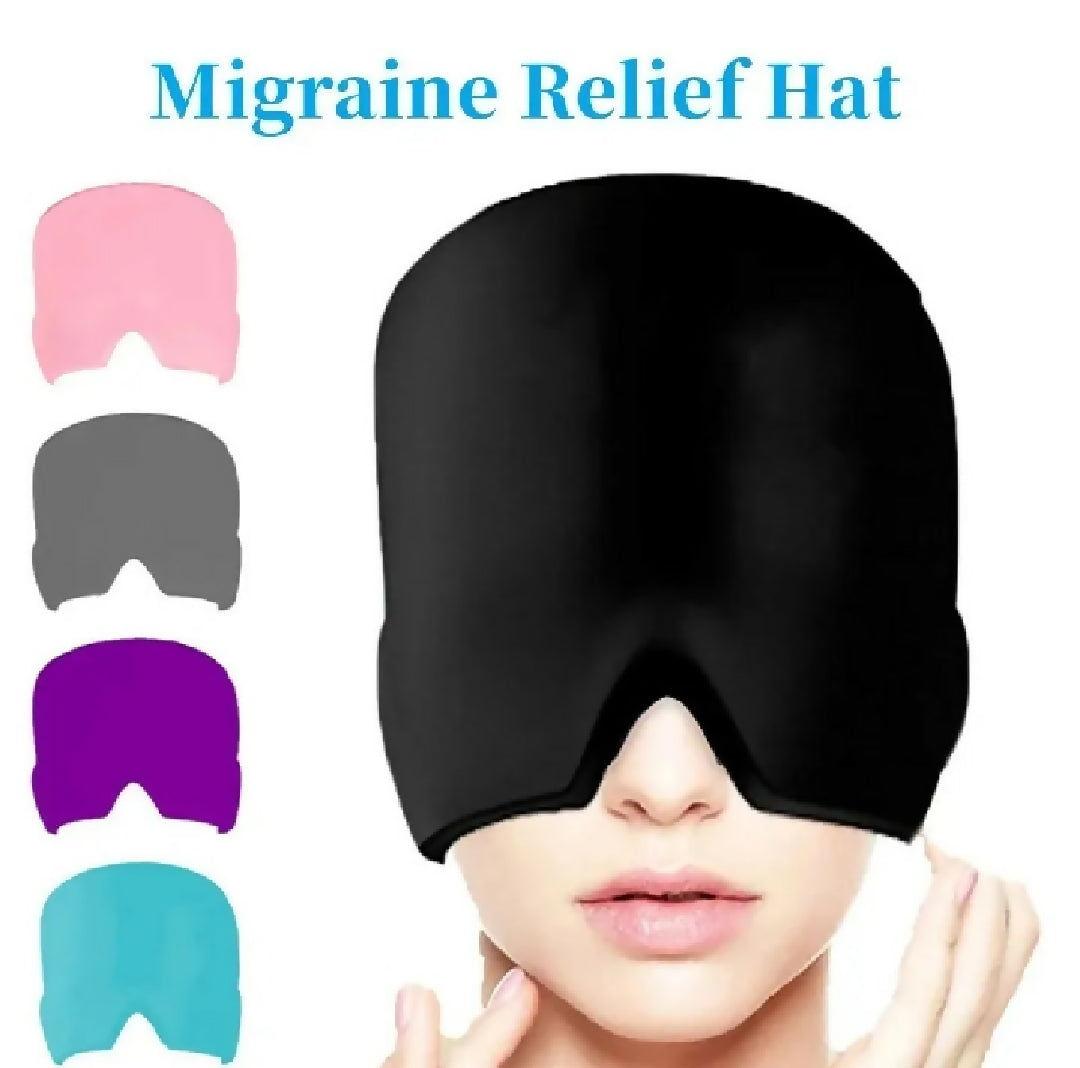 Headache Migraine Relief Cooling Cap Hot and Cold Therapy Ice Head Wrap