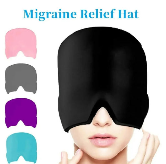 Headache Migraine Relief Cooling Cap Hot and Cold Therapy Ice Head Wrap