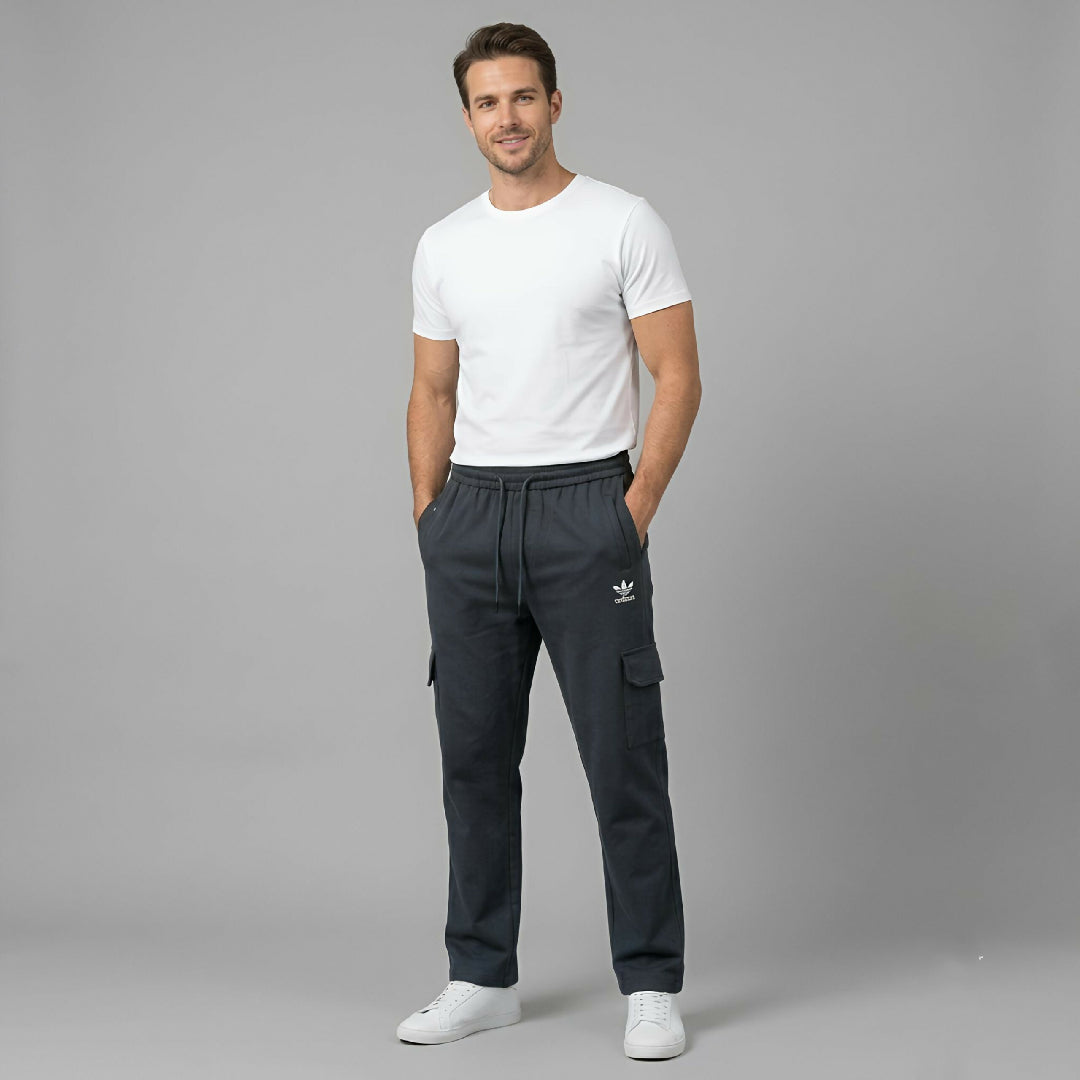 Mens Premium Woven Terry 4 Pocket Cargo Trouser